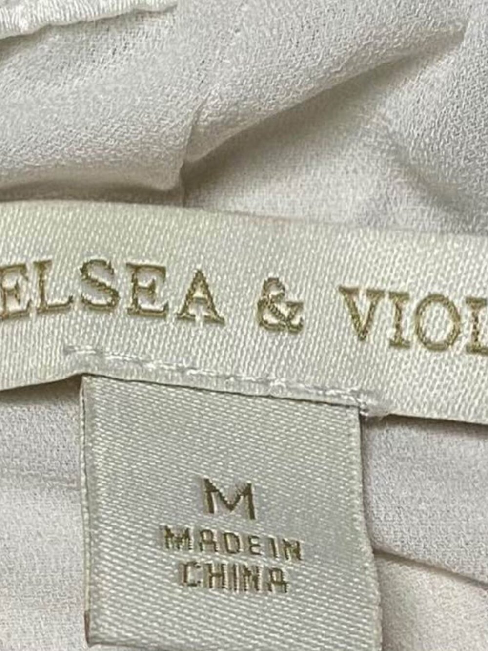 Chelsea & Violet Size Medium Buttery Ivory Linen Crepe Drawstring Vacation Pants - Picture 2 of 7